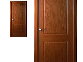 Межкомнатная дверь шпон  Belwooddoors Капричеза орех, глухое полотно