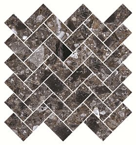 Мозаика Kerranova Terrazzo K-333/LR/m06 темно-серый лаппатированный 28.2х30.3, 1 кв.м.