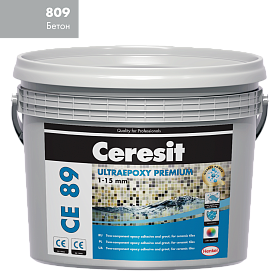 Затирка эпоксидная Ceresit ULTRAEPOXY PREMIUM CE89, C.Gray 809, 2.5kg