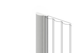 Финишный молдинг Hiwood  LF137A NP 35,6x12x2700 мм, 1 м.п.