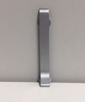 Соединитель Русский профиль из алюминия для алюминиевого плинтуса 80 мм (серебро)