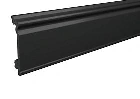 Напольный плинтус Winart HDPS Quadro Ампир 80 мм Антрацит (80x15x2000 мм), 1 п.м.