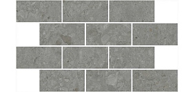 Декор Kerama Marazzi DD606120/MM Чеппо ди Гре мозаичный серый тёмный матовый обрезной 34,6x20x0,9