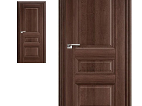 Межкомнатная дверь Profil Doors экошпон серия X 66X Орех Сиена, глухое полотно