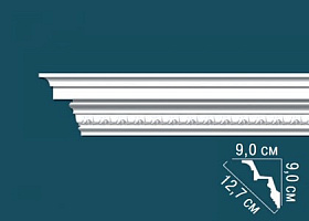 Карниз Перфект с рисунком АА119 90х90х2440 мм, 1 м.п.