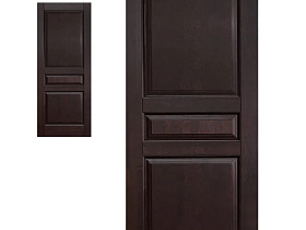 Межкомнатная дверь из массива ольхи Ока Валенсия Венге, глухое полотно