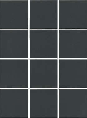 Мозаика из керамогранита Kerama Marazzi 1333 Агуста черный натуральный из 12 частей 9,8x9,8x7, 1 кв.м.