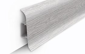 Напольный плинтус Идеал Классик К-П70п (c центральной планкой) 432 Дуб платиновый, 2200мм/70мм/22мм, 1 м.п.