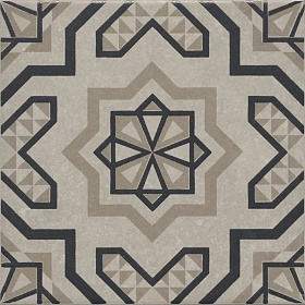 Декор Kerama Marazzi Марокканская коллекция Касабланка HP KMD3STA047GN серый светлый матовый 20x20x0,8