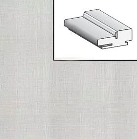 Коробка для дверей из экошпона МДФ 2070х70х32мм Bianco Crosscut