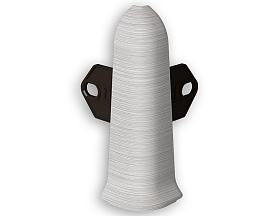 Угол наружный для плинтуса Идеал Классик-85, К-П85-Нк 186 Алюминий, 85мм