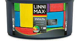 Эмаль алкидная универсальная Linnimax для внутренних и наружных работ шелковисто-матовая, база 3