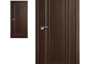 Межкомнатная дверь Profil Doors экошпон серия X 23X Натвуд Натинга глухое полотно (молдинг серебро)