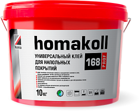 Клей Homakoll универсальный 168 Prof (10 кг) для напольных покрытий, для любых оснований, неморозостойкий