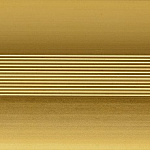 Порог (стык) Русский профиль  разноуровневый анодированный, 28*2700 мм, Золото матовое