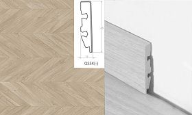 Плинтус Quick-Step QSSK 58х12мм 04159 Дуб пепельный, 1 м.п.