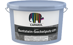 Декоративная мозаичная штукатурка на полимерной основе Caparol Capatect Buntstein-Sockelputz 691 06 Кизель (25кг)