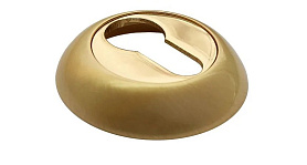 Накладка цилиндровая на круглой розетке Rucetti RAP KH SG/GP, Комбинация матового золота и золота