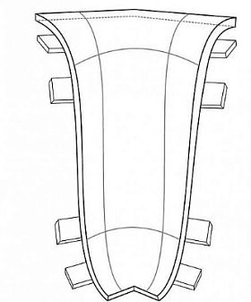Угол внутренний к плинтусу Royce Дуб Пальмира