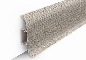 Напольный плинтус Идеал Классик К-П70п (пластиковый с кабель-каналом) 251 Ясень, 2200мм/70мм/22мм, 1 м.п.