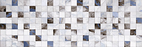 Плитка настенная Primavera Тициана Голубая Декор 01 DG05-01 30x90 глянцевая (1.08м²/уп), 1 кв.м.