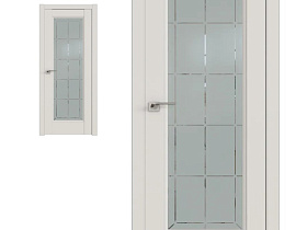 Межкомнатная дверь Profil Doors экошпон серия U 92U Дарк Вайт полотно со стеклом гравировка 10