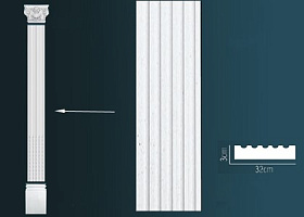 Пилястра Перфект D1524 320х2000х30 мм