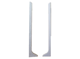 Заглушка левая ПВХ Русский профиль для алюминиевого плинтуса 60 мм, серый