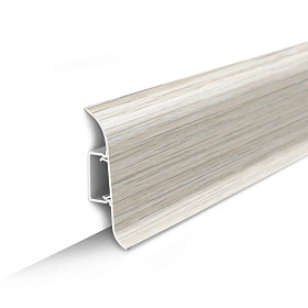 Напольный плинтус Идеал Классик К-П70, 252 Ясень белый 2200мм/70мм/22мм, 1 м.п.