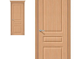 Межкомнатная дверь Браво Шпон Статус-14 Ф-01 (Дуб)