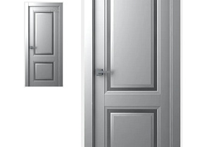 Межкомнатная дверь эмаль Belwooddoors Аурум 2 светло серый, глухое полотно