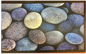 Принтованный коврик Морские камни, 45x75 см