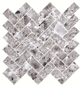 Мозаика Kerranova Terrazzo K-331/LR/m06 светло-серый лаппатированный 28.2х30.3, 1 кв.м.