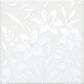Декор Kerama Marazzi HGD/A567/5155 Барберино 3 белый глянцевый 20x20x0,69