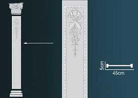 Пилястра Перфект D1545 450х2400х50 мм