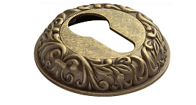 Накладка цилиндровая на круглой розетке Rucetti RAP-CLASSIC KH OMB, Старая матовая бронза