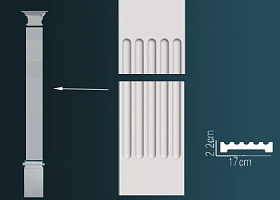 Пилястра Перфект D1510 170х2200х22 мм