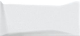 Декофон Cersanit Evolution облицовочная плитка рельеф белый (EVG052) 20x44, 1 кв.м.