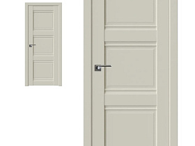 Межкомнатная дверь Profil Doors экошпон серия U 3U Магнолия Сатинат глухое полотно