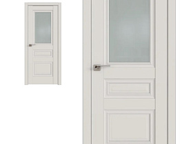 Межкомнатная дверь Profil Doors экошпон серия U 2.39U Дарк Вайт полотно со стеклом матовым