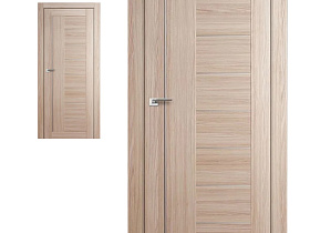 Межкомнатная дверь Profil Doors экошпон серия X 17X Капучино Мелинга полотно со стеклом белым матовым