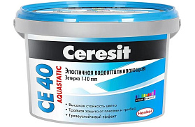 Затирка Ceresit AQUASTATIC CE40, Серая 07, 2кг