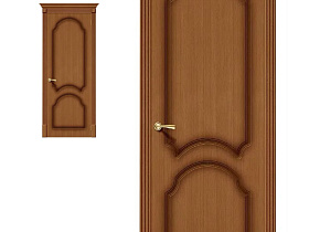 Межкомнатная дверь из шпона файн-лайн Браво Соната Ф-11 Орех, глухое полотно