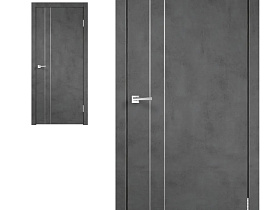 Межкомнатная дверь Velldoris Экошпон TECHNO облегченное М2 цвет Муар темно-серый