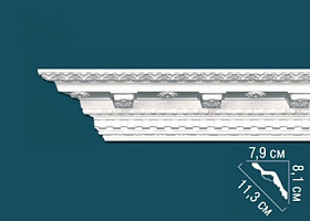 Карниз Перфект с рисунком АА318 79х81х2400 мм, 1 м.п.