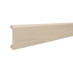 Напольный плинтус ТД Меридиан P2-135-N с тиснением, 15х80х2400 мм, 1 м.п.