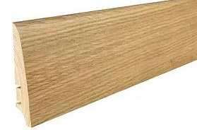 Плинтус Barlinek шпонированный 2200х78х18 мм Дуб натуральный, 1 м.п.