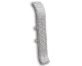 Соединитель для плинтуса Идеал Классик-85, К-П85-С 186 Алюминий, 85мм