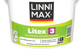 Краска водно-дисперсионная для стен Linnimax Litex 3 матовая, база 1