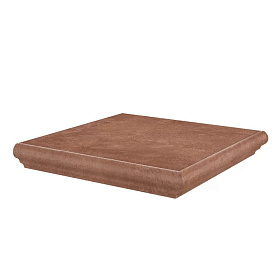 Ступень угловая Kerama Marazzi KM4040G0021NGTA Хадду красный матовый 34x34x0,8, 1 кв.м.